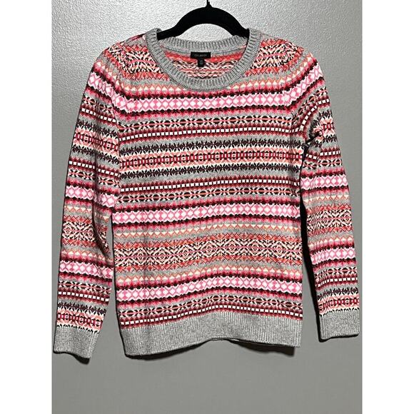 NWT Talbots Ski‎ Sweater Multiple Colors, Size XS Cotton Mix - Picture 1 of 5
